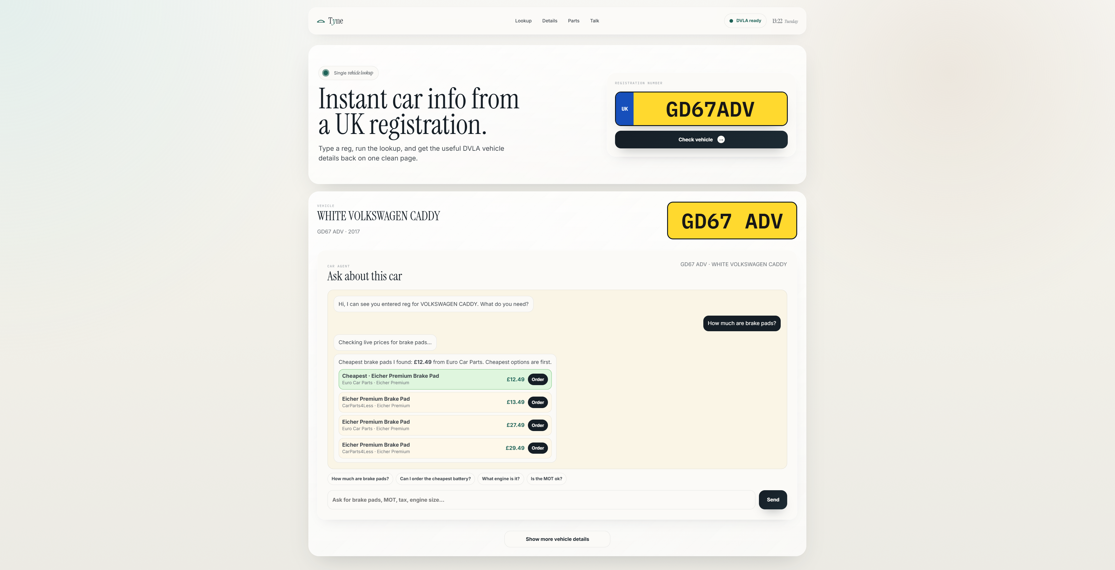 Car Parts Finder